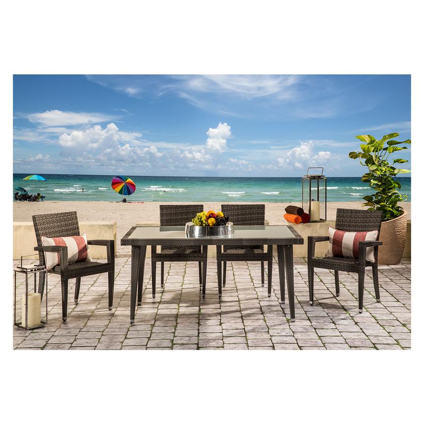 Neilina Black 7 Piece Patio Set El Dorado Furniture Neilina Black 7 Piece Patio Set Alternate Image 2 Of 13 Images