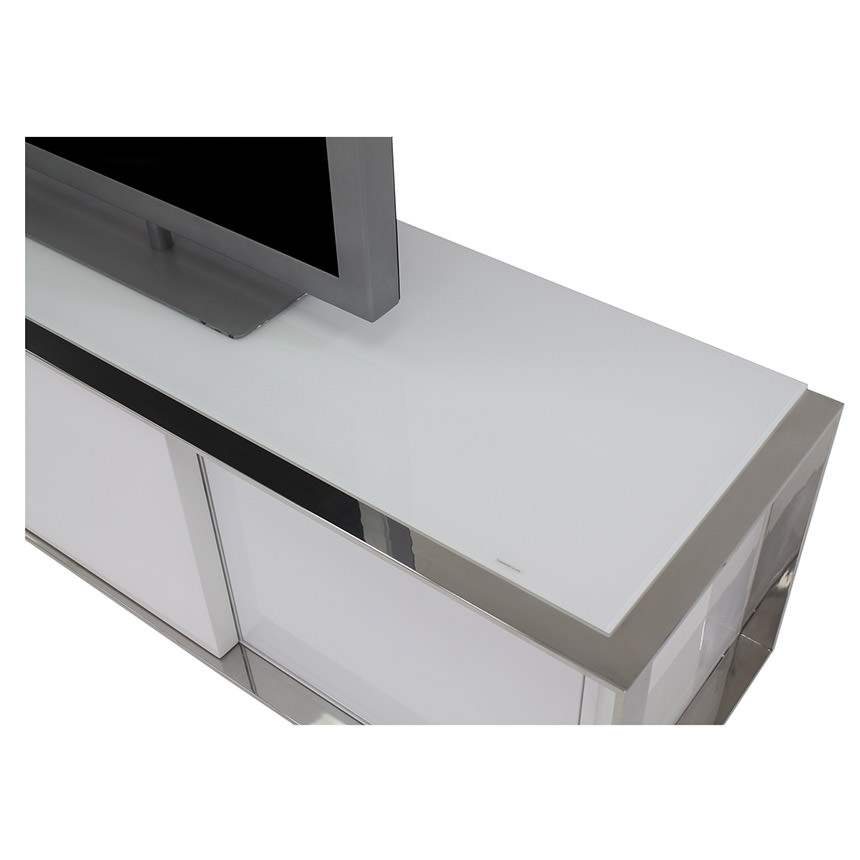 Cecilia White TV Stand El Dorado Furniture