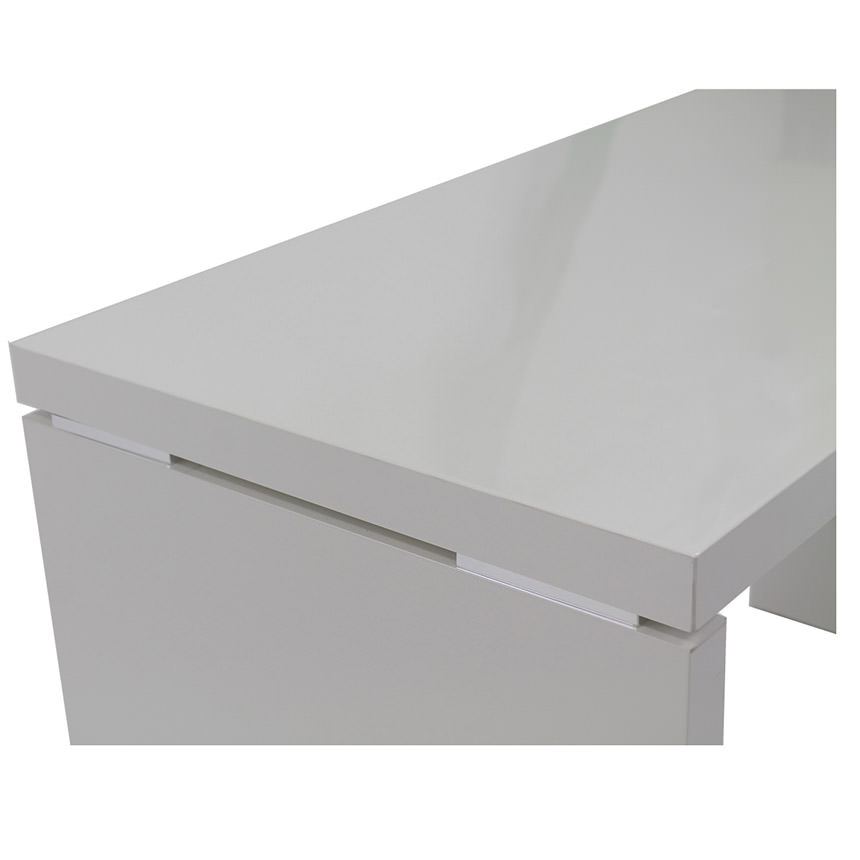 Sedona White Executive Desk Made in Italy El Dorado Furniture