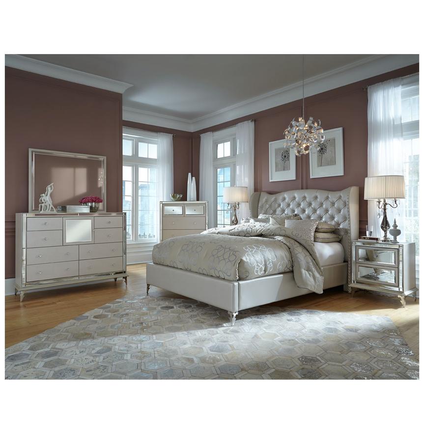 Hollywood Loft Frost Queen Platform Bed El Dorado Furniture Hollywood Loft Frost Queen Platform Bed Alternate Image 2 Of 9 Images