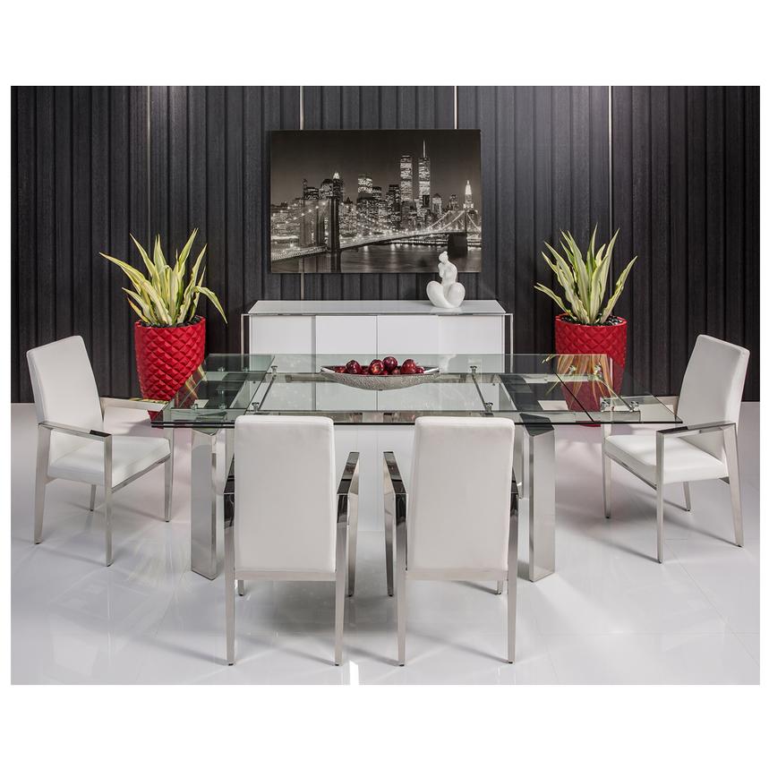 Selena White Arm Chair El Dorado Furniture Selena White Arm Chair Alternate Image 2 Of 8 Images
