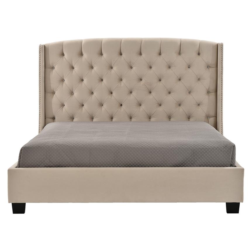 Majestic Beige King Platform Bed El Dorado Furniture