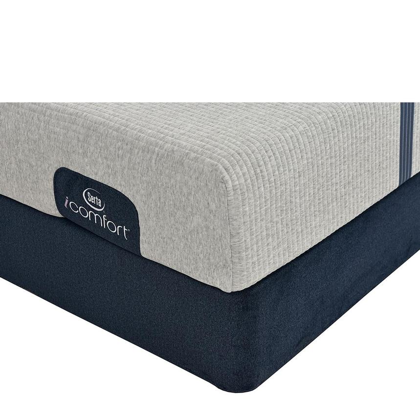 Blue 100 Queen Mattress w/Low Foundation by Serta El Dorado