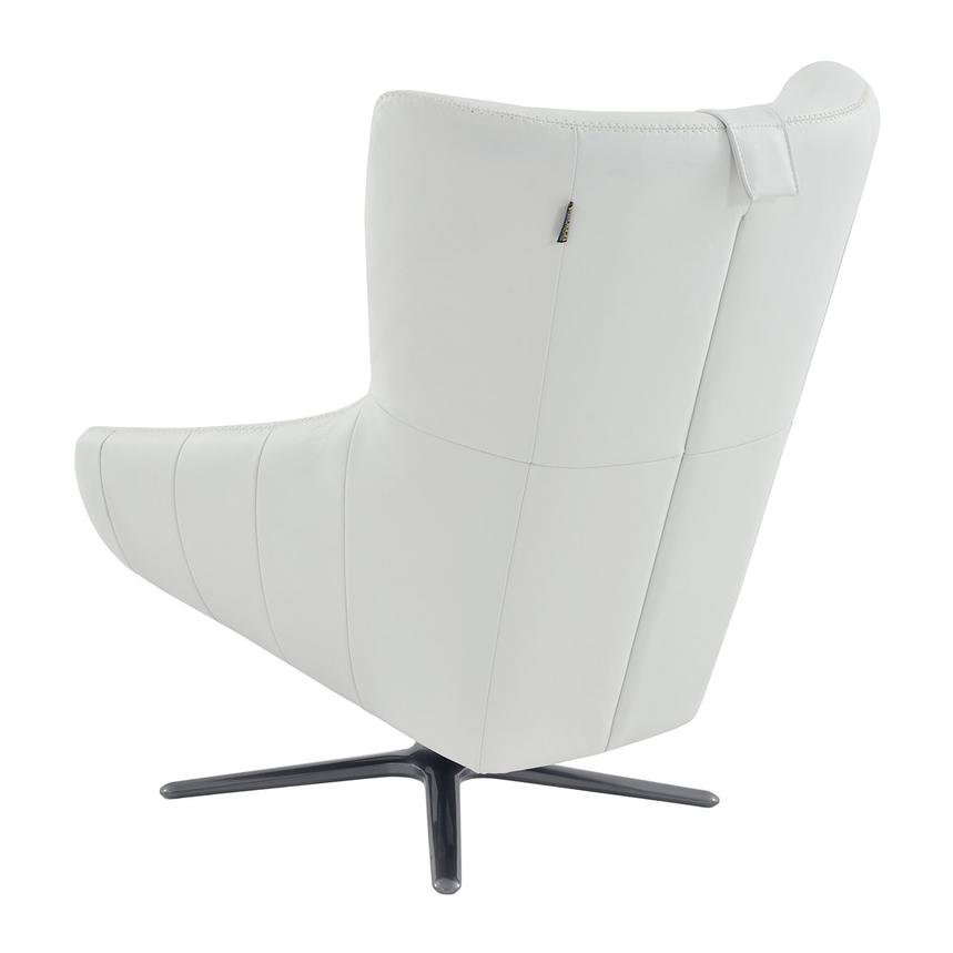 Clara White Leather Swivel Chair El Dorado Furniture