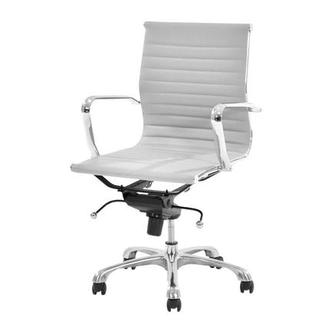 Watson White Low Back Desk Chair