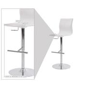 Evolution White Adjustable Stool  alternate image, 8 of 8 images.