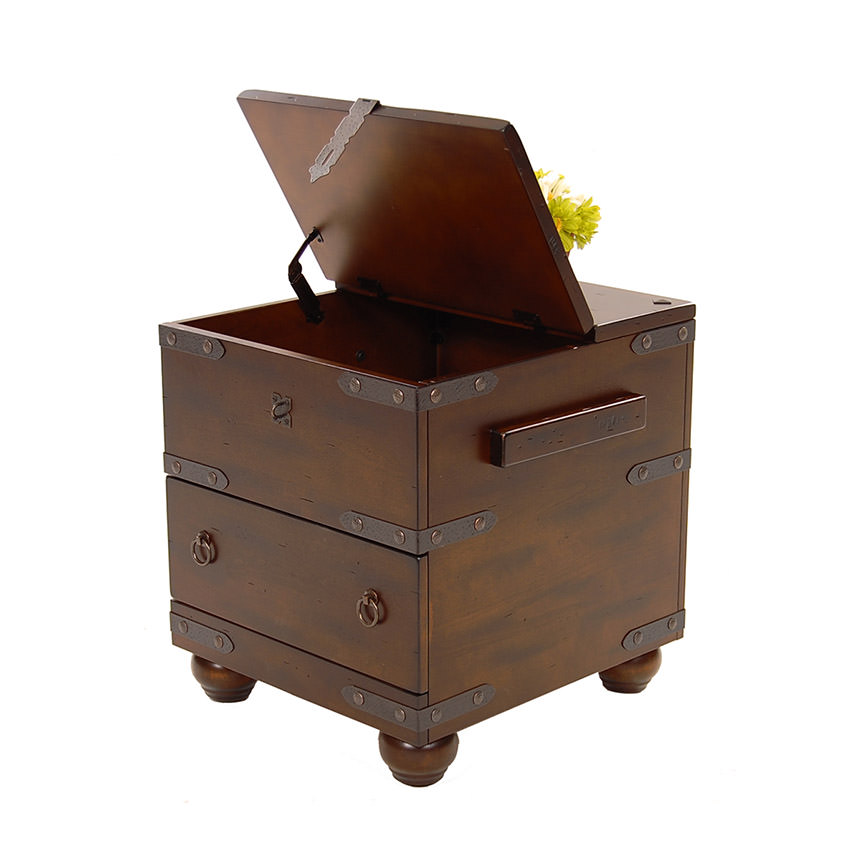 Santa Fe Trunk Side Table El Dorado Furniture Santa Fe Trunk Side Table Alternate Image 3 Of 8 Images