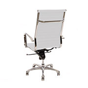 Watson White High Back Desk Chair  alternate image, 3 of 6 images.