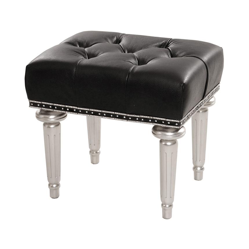 Hollywood Swank Black Vanity Bench El Dorado Furniture