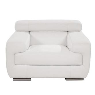 Grace White Leather Chair