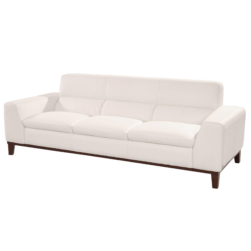 Milani White Leather Sofa Milani White Leather Sofa