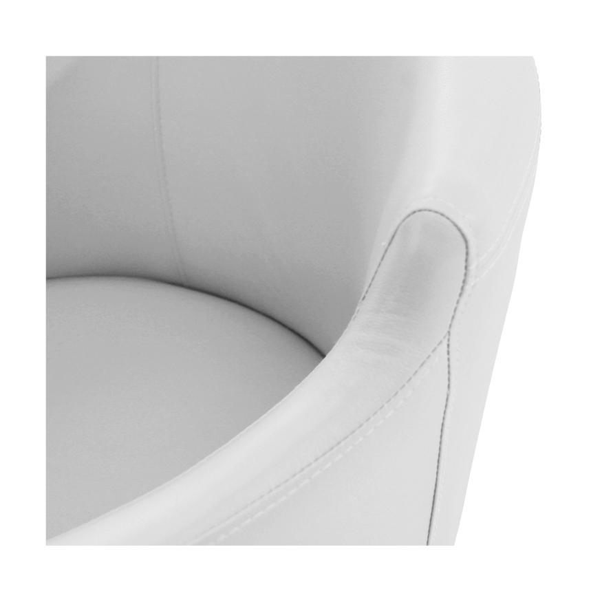 Dusty White Swivel Side Chair  alternate image, 4 of 5 images.