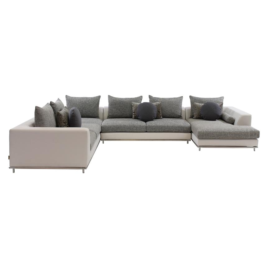 Hanna Sectional Sofa w/Right Chaise  alternate image, 5 of 9 images.