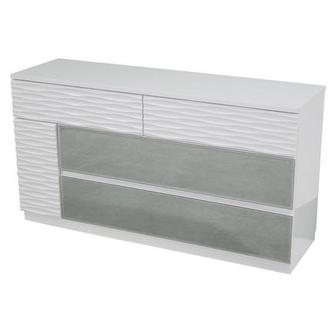 Manhattan White Mirrored Dresser