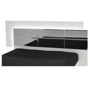 Manhattan White Mirrored King Platform Bed  alternate image, 4 of 4 images.
