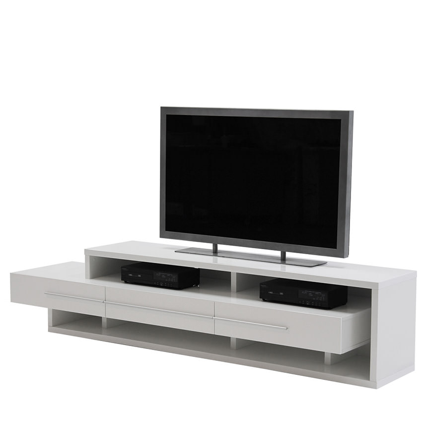 Avanti White TV Stand  main image, 1 of 6 images.