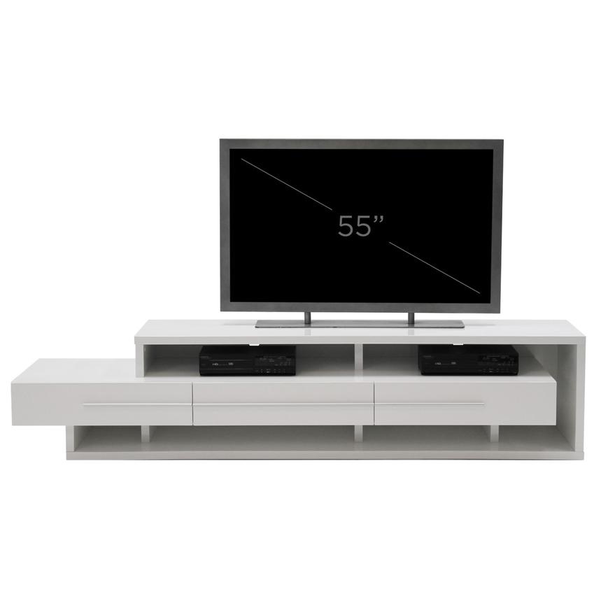 Avanti White TV Stand  alternate image, 6 of 6 images.