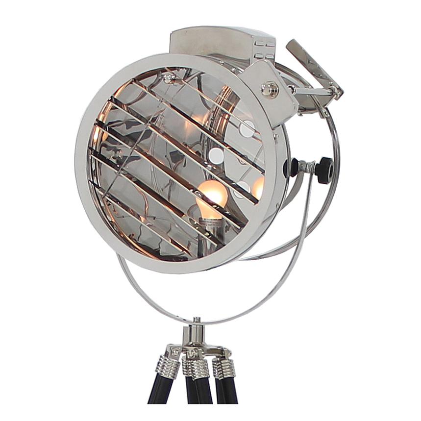 Old Hollywood Sealight Black Floor Lamp
