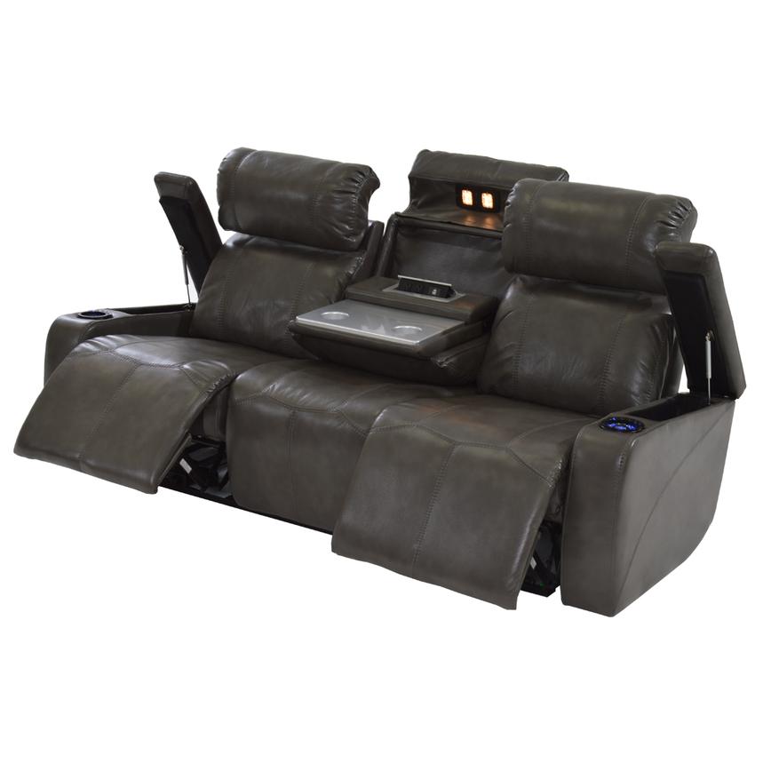 Magnetron Gray Power Reclining Sofa El Dorado Furniture