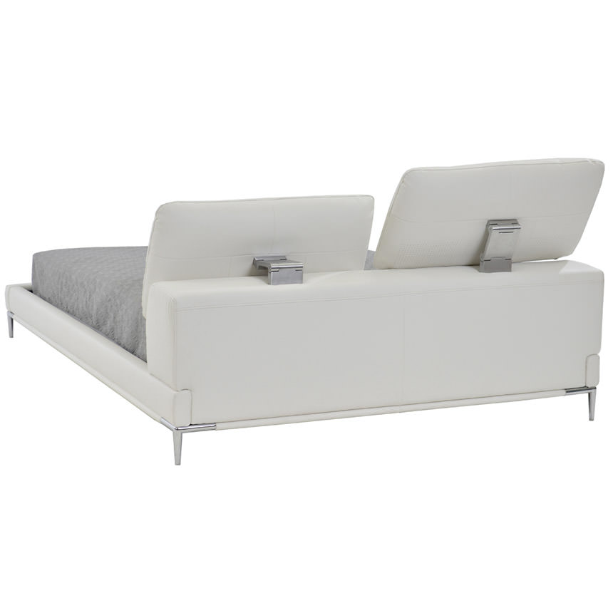 Ella White Queen Platform Bed  main image, 1 of 8 images.