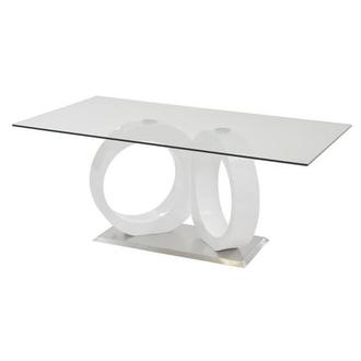 Stop 36 White Rectangular Dining Table