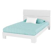 Brighton White Full Platform Bed  main image, 1 of 5 images.