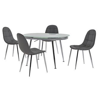 Clotus Gray 5-Piece Dining Set