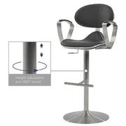 Jaylo Gray Adjustable Stool  alternate image, 8 of 9 images.