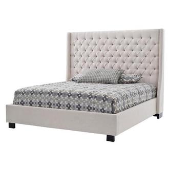 Park Avenue Cream King Platform Bed | El Dorado Furniture