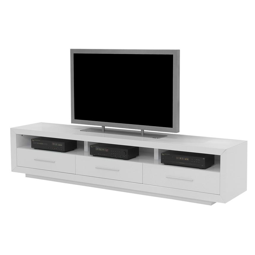 Contour I White TV Stand  main image, 1 of 7 images.