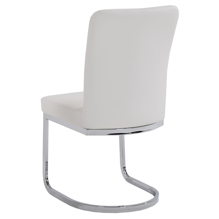 White cantilever deals dining chairs