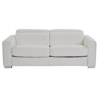 Bay Harbor White Leather Sleeper