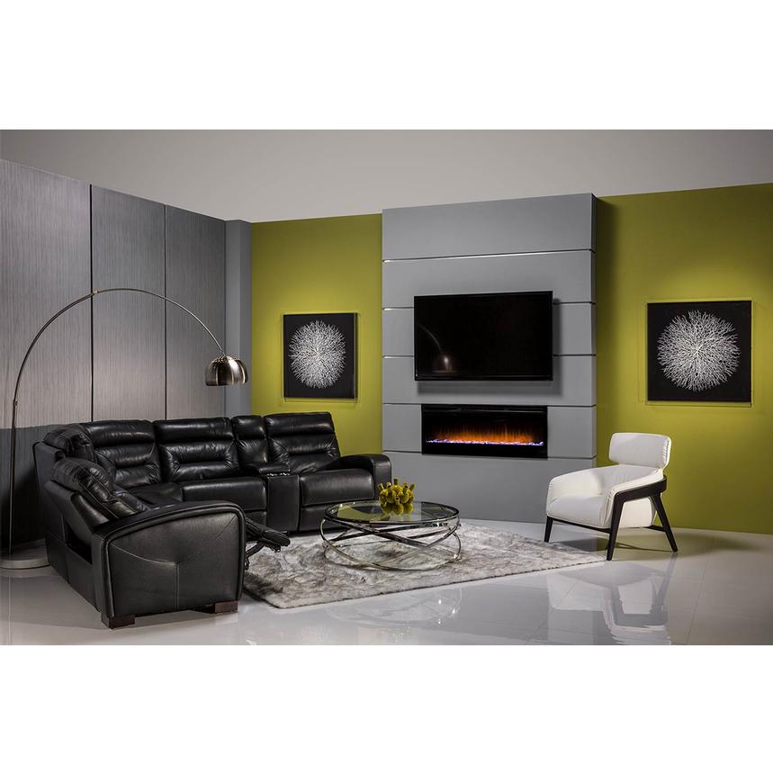 Concord Wall-Hanging Electric Fireplace w/Remote Control alternate image, 2 of 10 images.