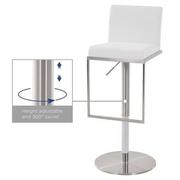 Brisa White Adjustable Stool  alternate image, 6 of 7 images.