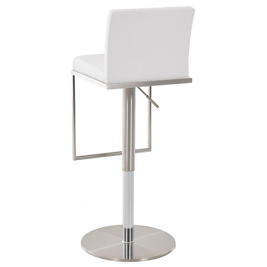 Brisa White Adjustable Stool alternate image, 3 of 7 images.