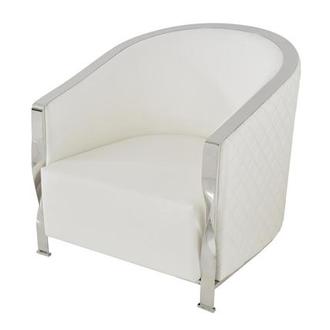 Maxi White Accent Chair