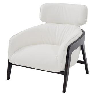 Irene White Accent Chair