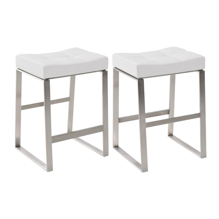 Sabriel White Counter Stool | El Dorado Furniture