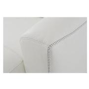 Bay Harbor White Leather Sleeper w/Right Chaise  alternate image, 6 of 11 images.