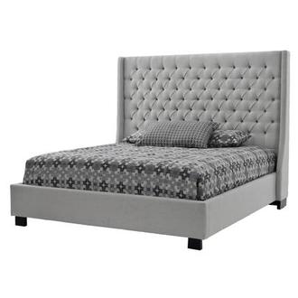 Beds Bedrooms Queen El Dorado Furniture Park Avenue Gray Queen Platform Bed