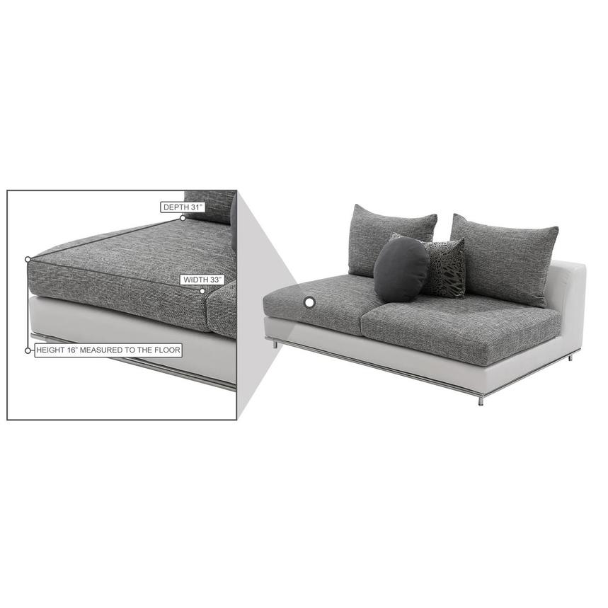 Hanna Armless Loveseat alternate image, 7 of 8 images.