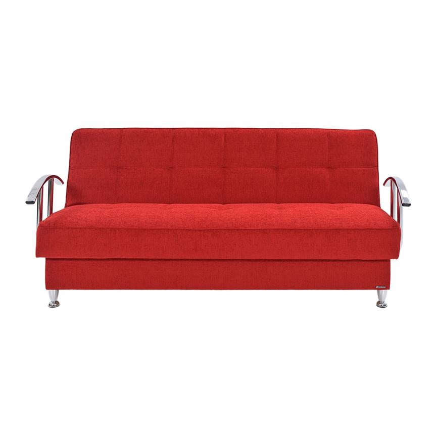 Betsy Red Futon w/Storage  alternate image, 4 of 8 images.