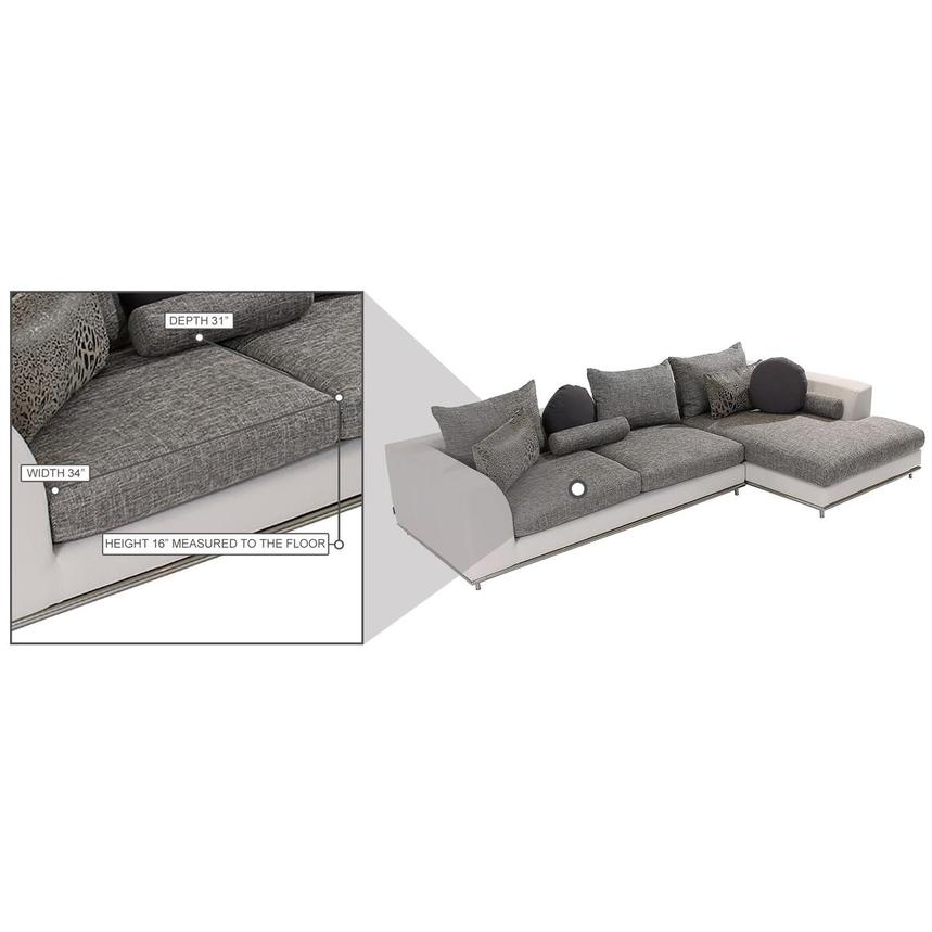 Hanna 2-Piece Sectional Sofa w/Right Chaise  alternate image, 9 of 10 images.