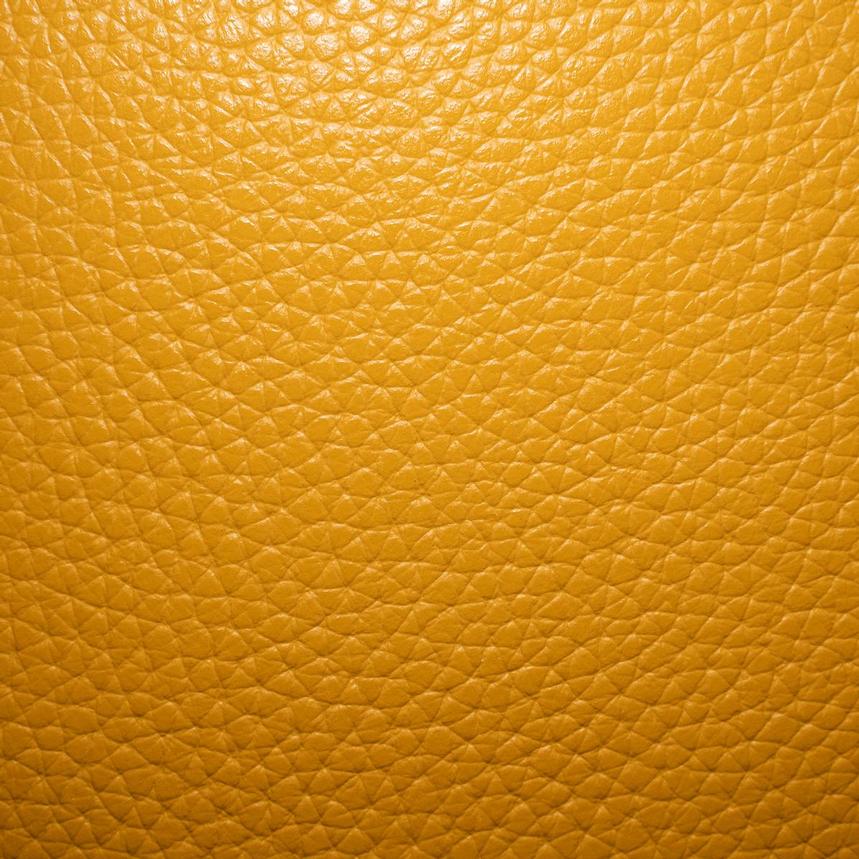 Enzo Yellow Leather Accent Chair  alternate image, 10 of 10 images.