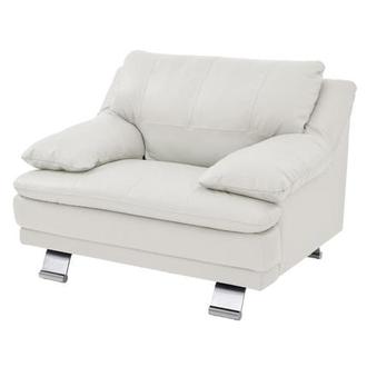 Rio White Leather Chair