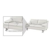 Rio White Leather Loveseat  alternate image, 7 of 7 images.