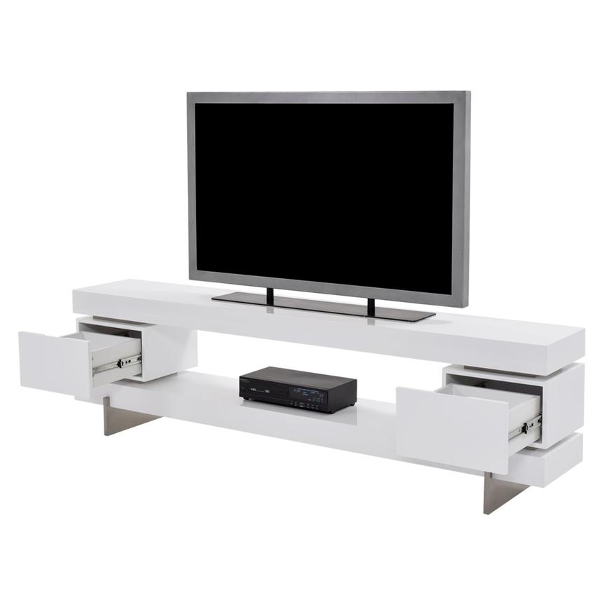 Darius White Large TV Stand El Dorado Furniture