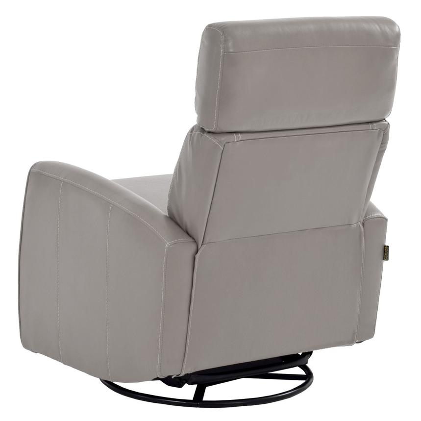 Lucca Gray Leather Power Glider Recliner  alternate image, 5 of 9 images.