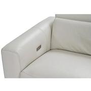 Bay Harbor Light Gray 5PC Leather Power Reclining Sectional w/Right Sleeper  alternate image, 5 of 9 images.