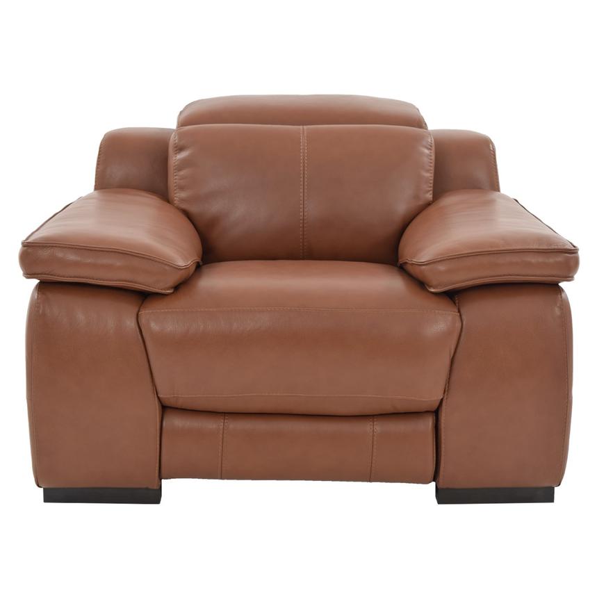 Gian Marco Tan Leather Power Recliner  alternate image, 3 of 9 images.